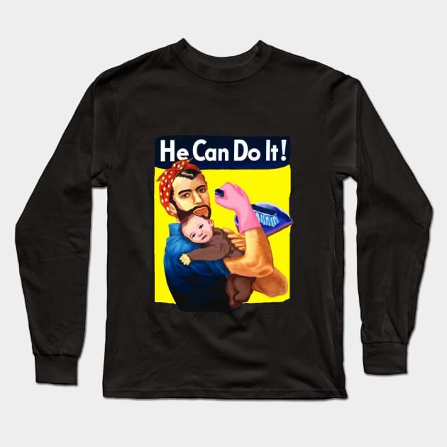 he can do it Long Sleeve T-Shirt by Clathrus